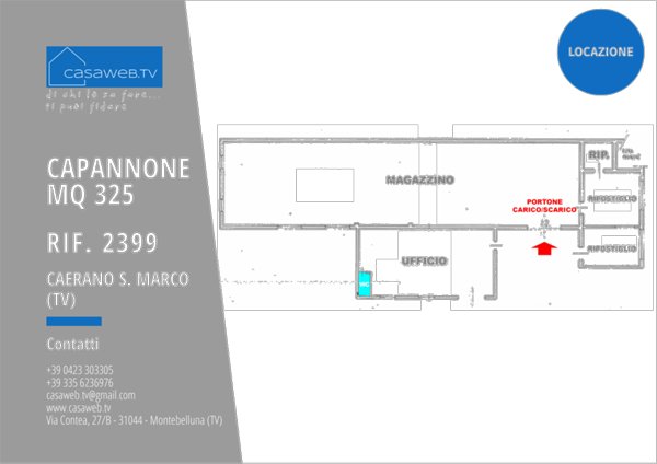 ufficio in affitto a Caerano di San Marco