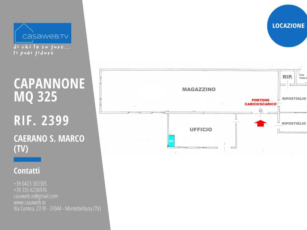 ufficio in affitto a Caerano di San Marco