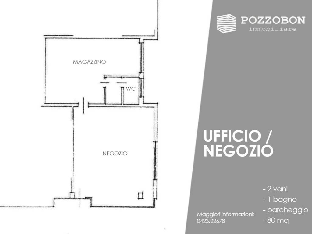 negozio in affitto a Montebelluna in zona Biadene