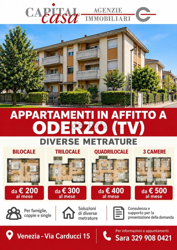 appartamento in affitto ad Oderzo in zona Faè