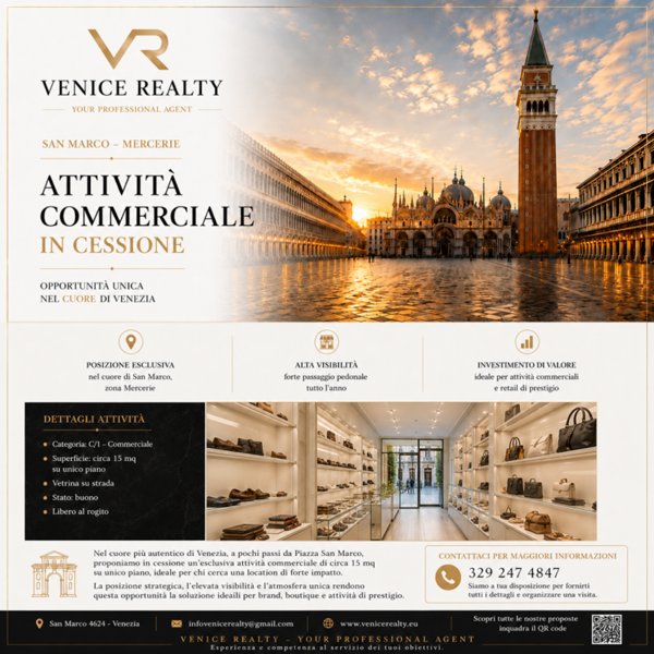 negozio in affitto a Venezia in zona Sestiere San Marco