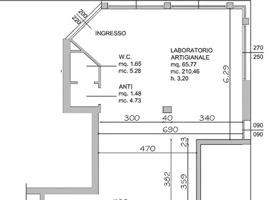 mansarda in affitto ad Albignasego
