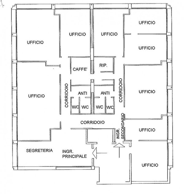 ufficio in affitto a Padova in zona Stanga