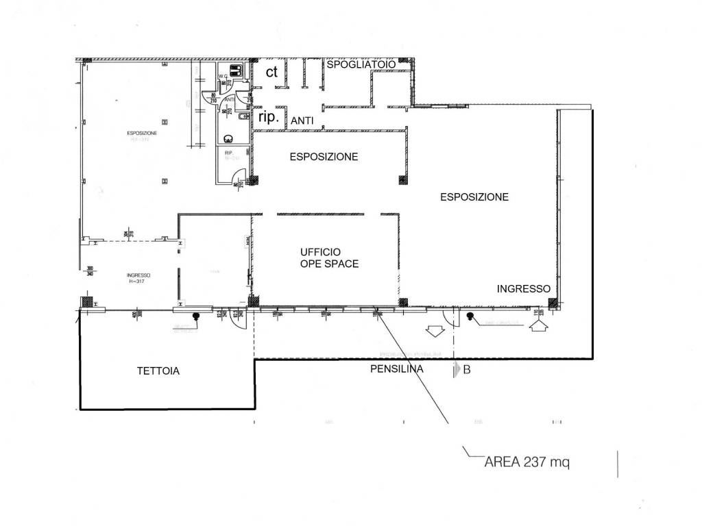 negozio in affitto a Padova in zona Portello
