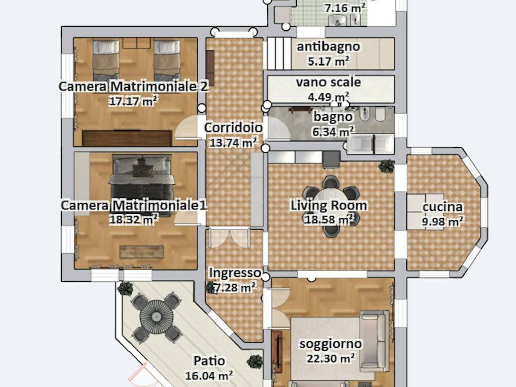 appartamento in affitto a Padova in zona Guizza