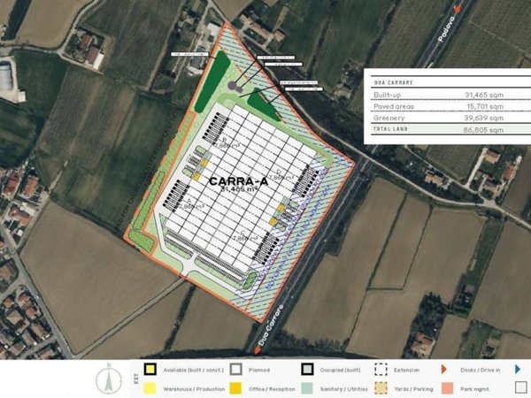 locale commerciale in affitto a Due Carrare in zona Terradura