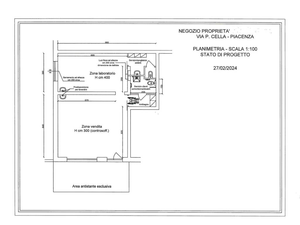 negozio in affitto a Piacenza in zona Infrangibile