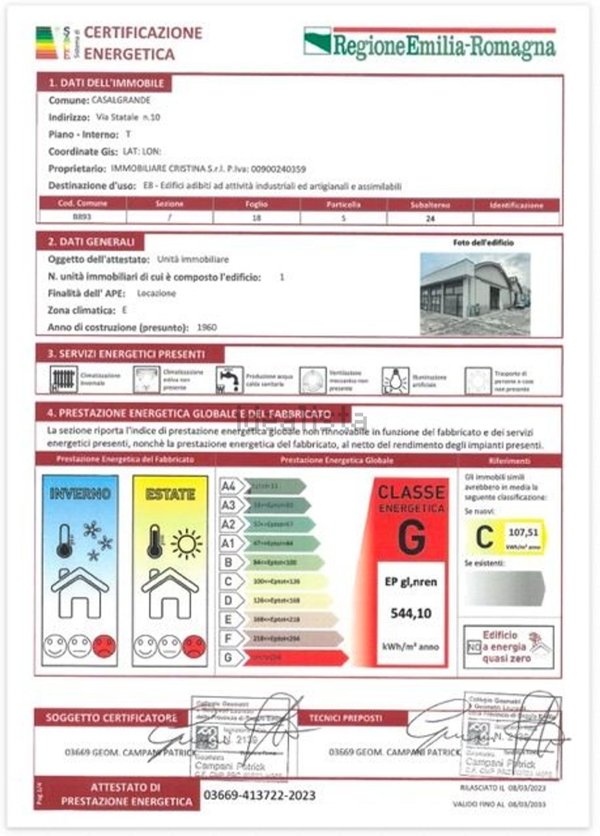 capannone in affitto a Casalgrande
