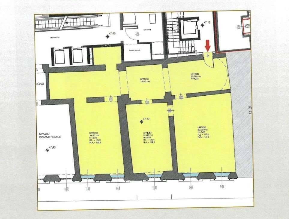 ufficio in affitto a Reggio nell'Emilia in zona Città Storica