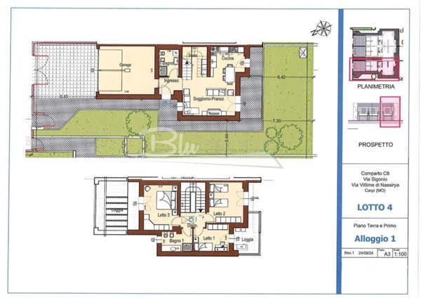 appartamento in affitto a Carpi in zona Quartirolo