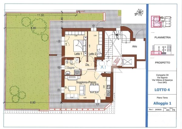 casa indipendente in affitto a Carpi in zona Quartirolo
