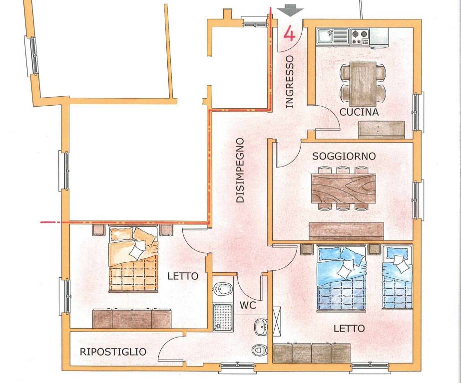 appartamento in affitto a Lama Mocogno in zona Mocogno