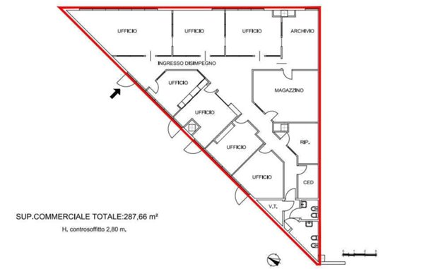 ufficio in affitto a Modena in zona Madonnina / Quattro Ville