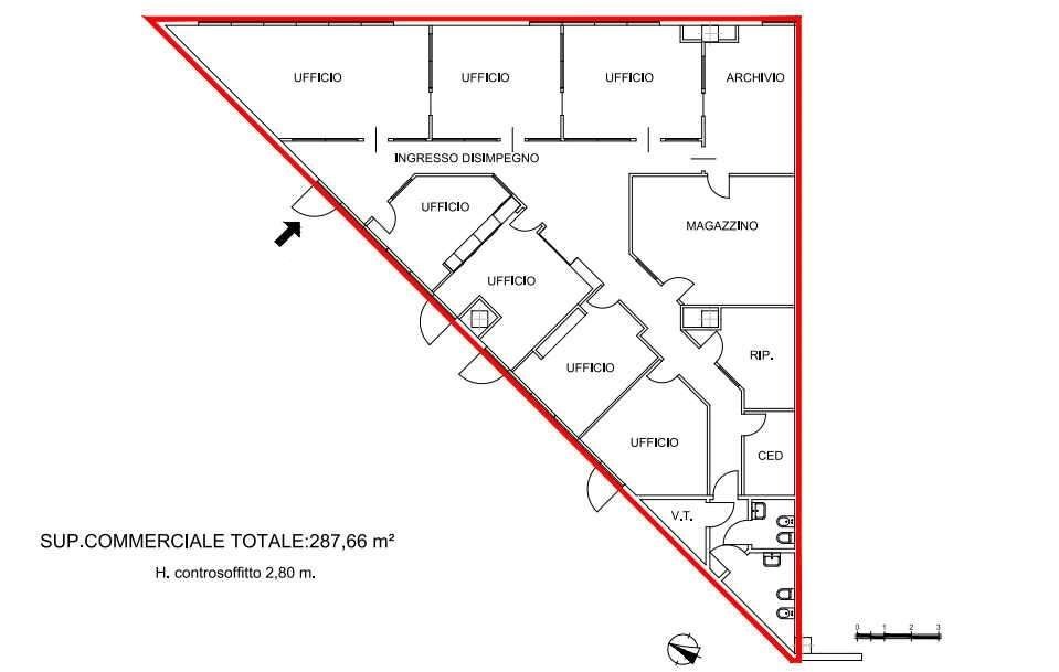 ufficio in affitto a Modena in zona Madonnina / Quattro Ville