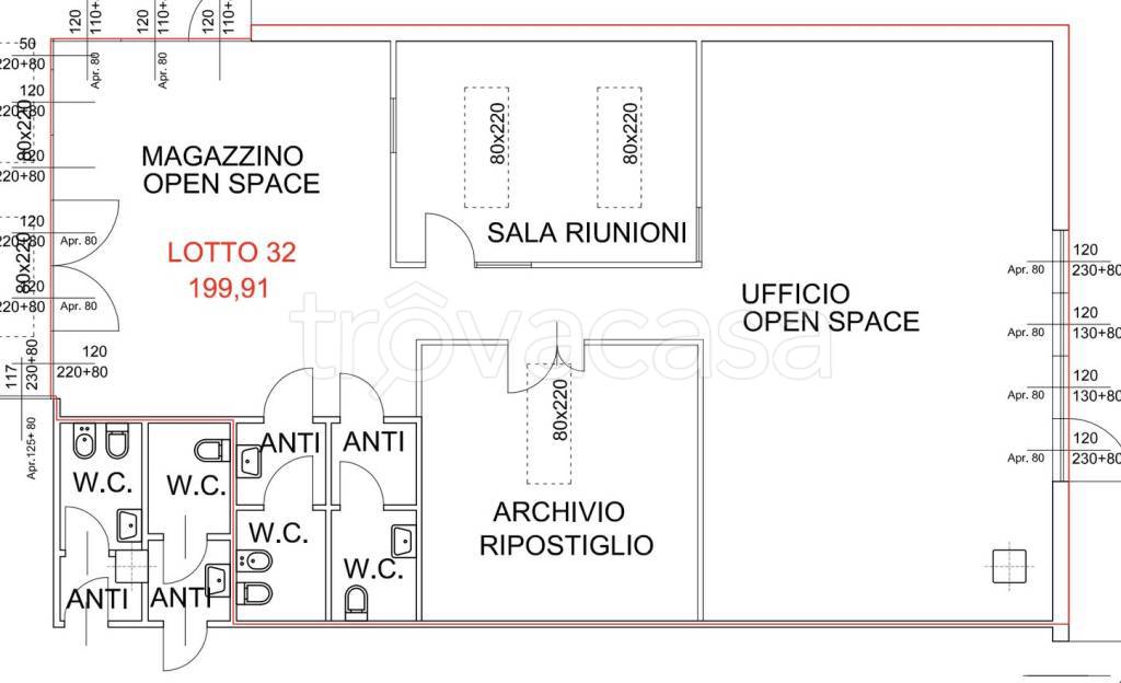 ufficio in affitto a Modena in zona Marzaglia