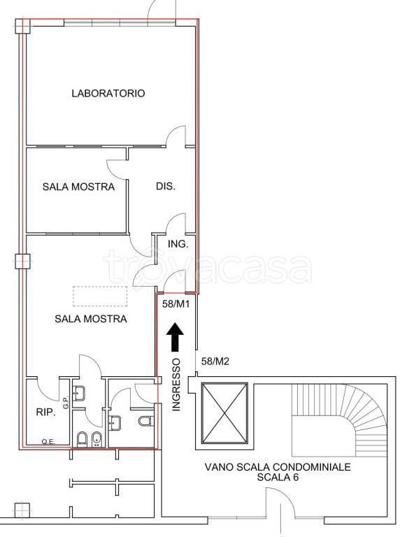 ufficio in affitto a Modena in zona Cittanova