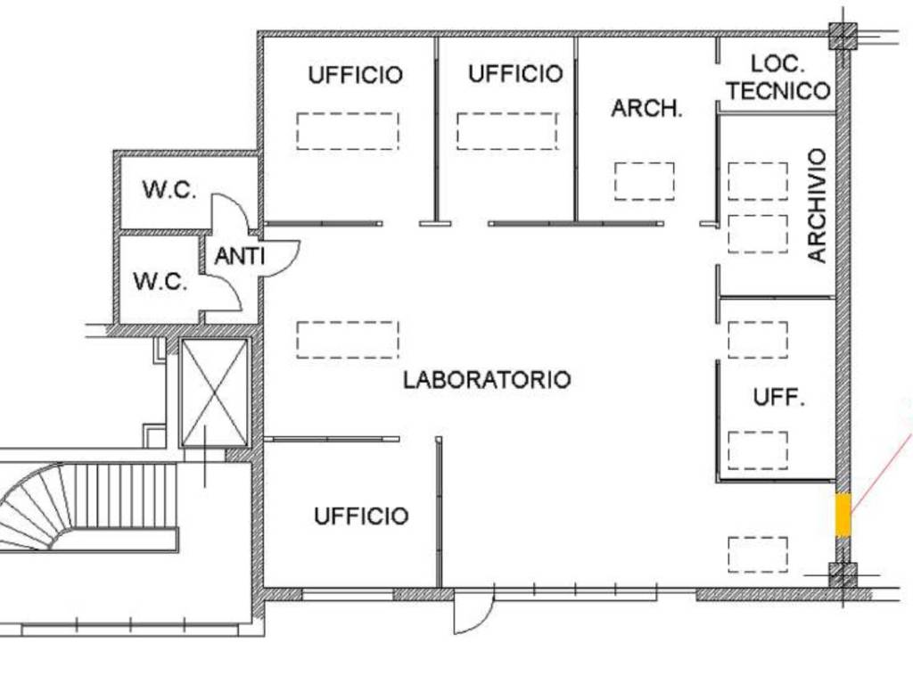 ufficio in affitto a Modena in zona Cognento