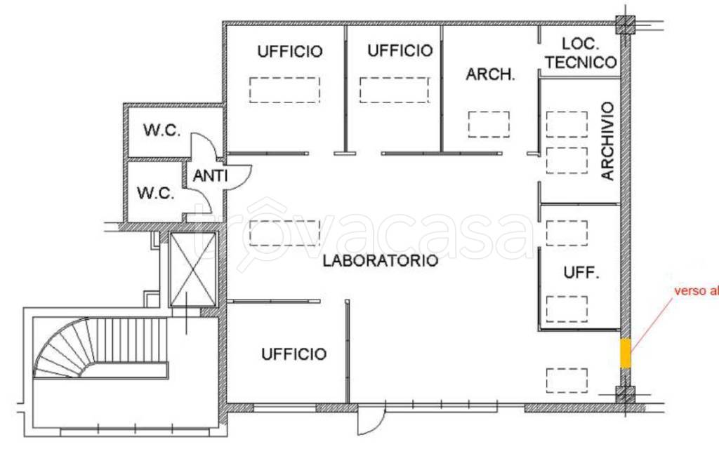 ufficio in affitto a Modena in zona Cittanova