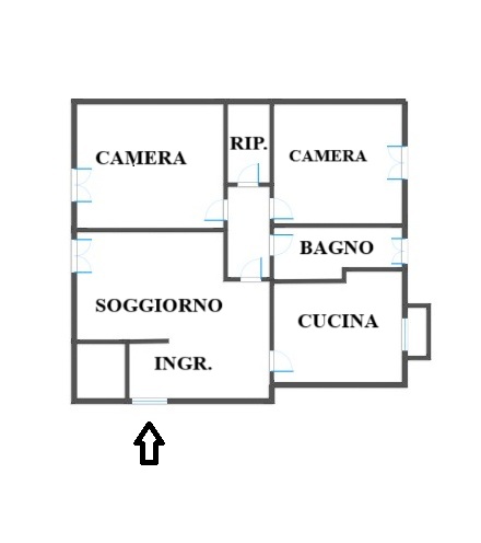 appartamento in affitto a Bologna in zona Saffi