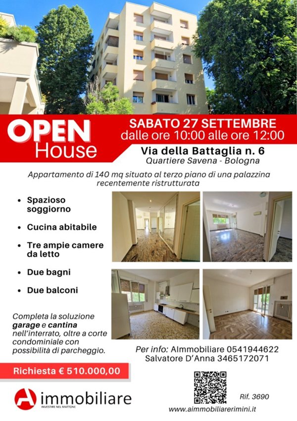 appartamento in affitto a Bologna in zona Savena