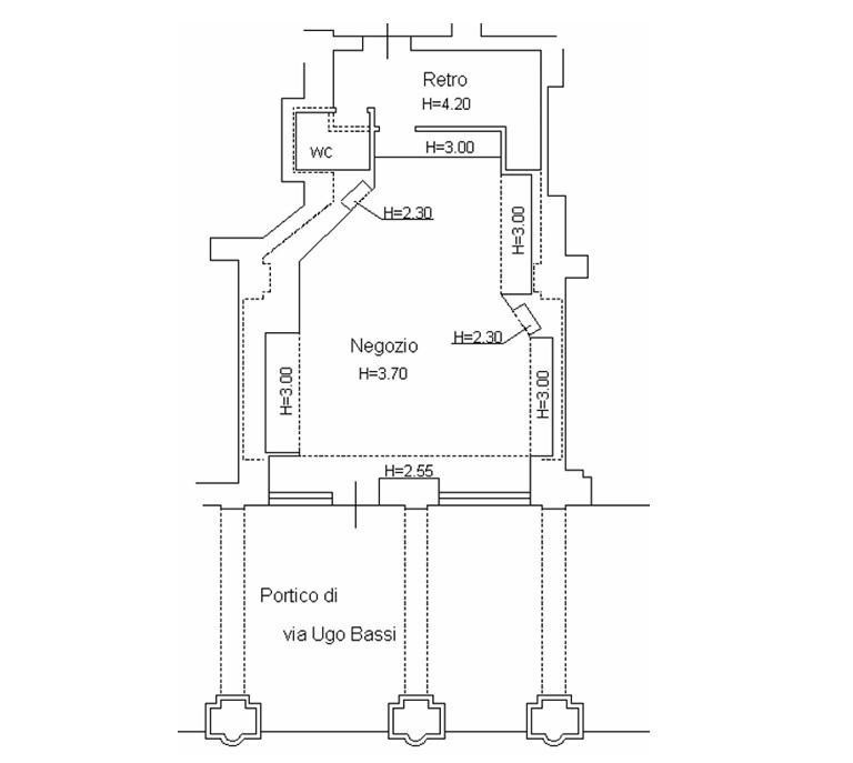 negozio in affitto a Bologna in zona Centro Storico