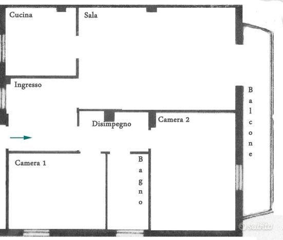 appartamento in affitto a Bologna in zona San Vitale