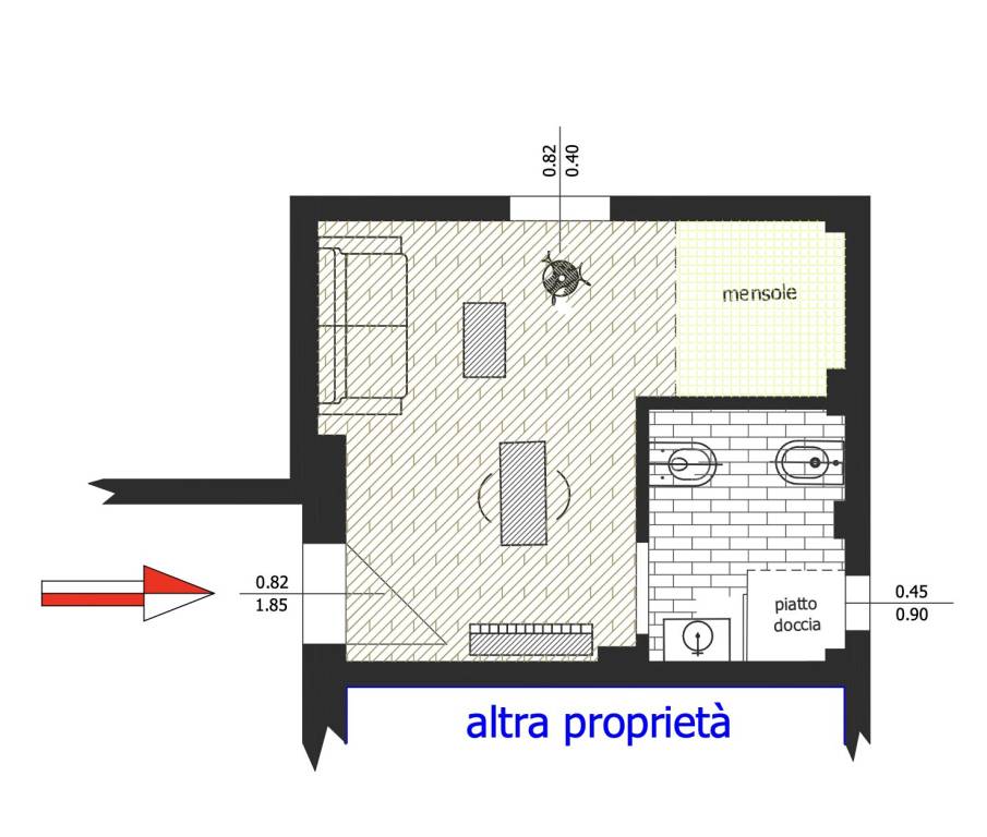 monolocale in affitto a Bologna