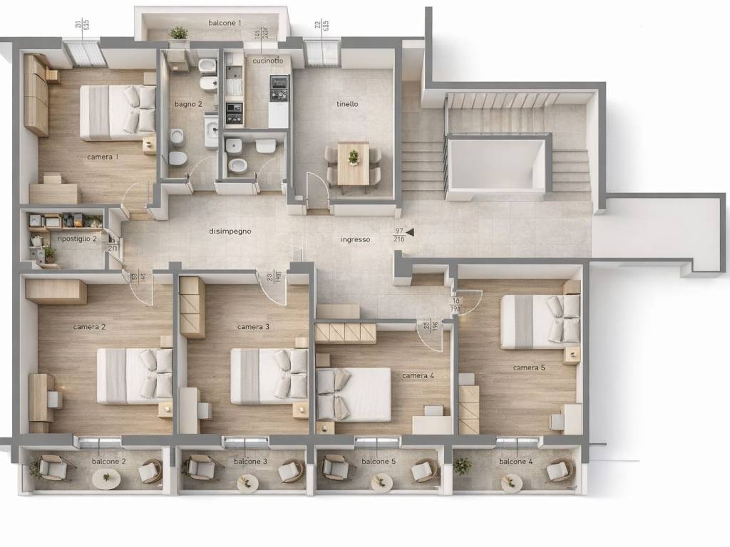 appartamento in affitto a Bologna in zona Saffi