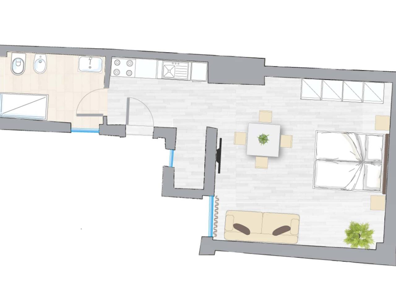 appartamento in affitto a Bologna in zona Centro Storico