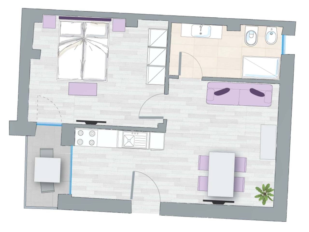 appartamento in affitto a Bologna in zona Centro Storico