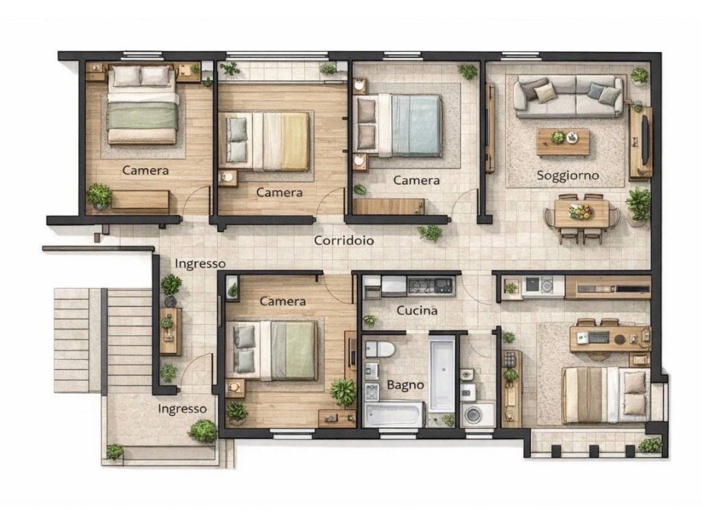 appartamento in affitto a Bologna in zona Colli