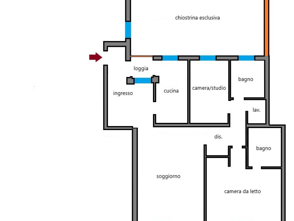 appartamento in affitto a Bologna in zona Santo Stefano