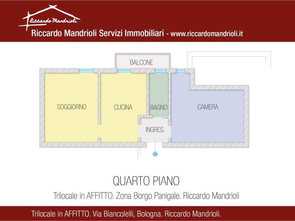 appartamento in affitto a Bologna in zona Borgo Panigale