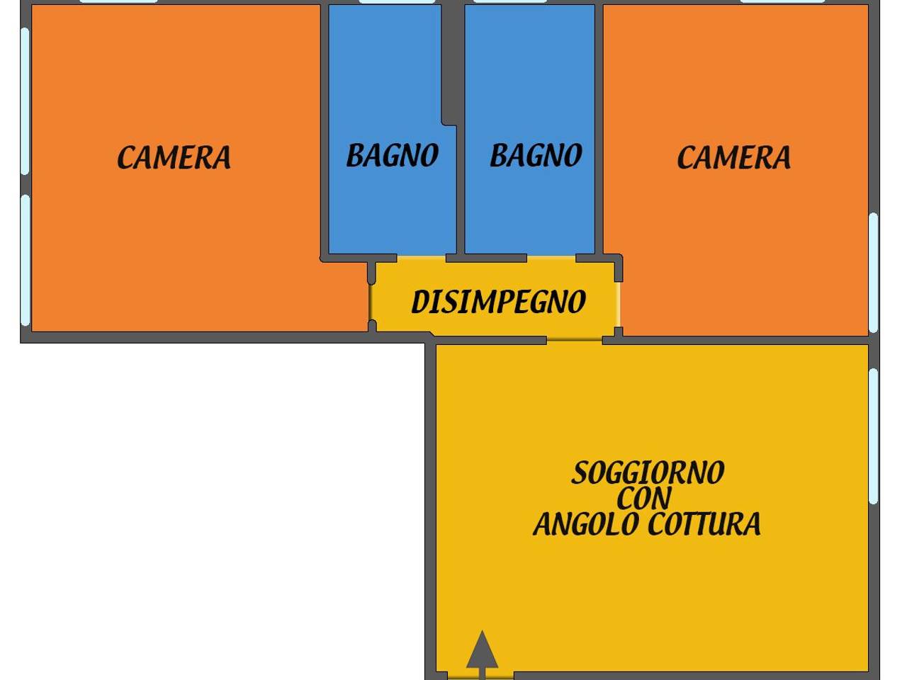 appartamento in affitto a Bologna in zona Murri