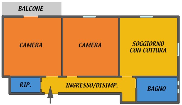 appartamento in affitto a Bologna in zona San Vitale