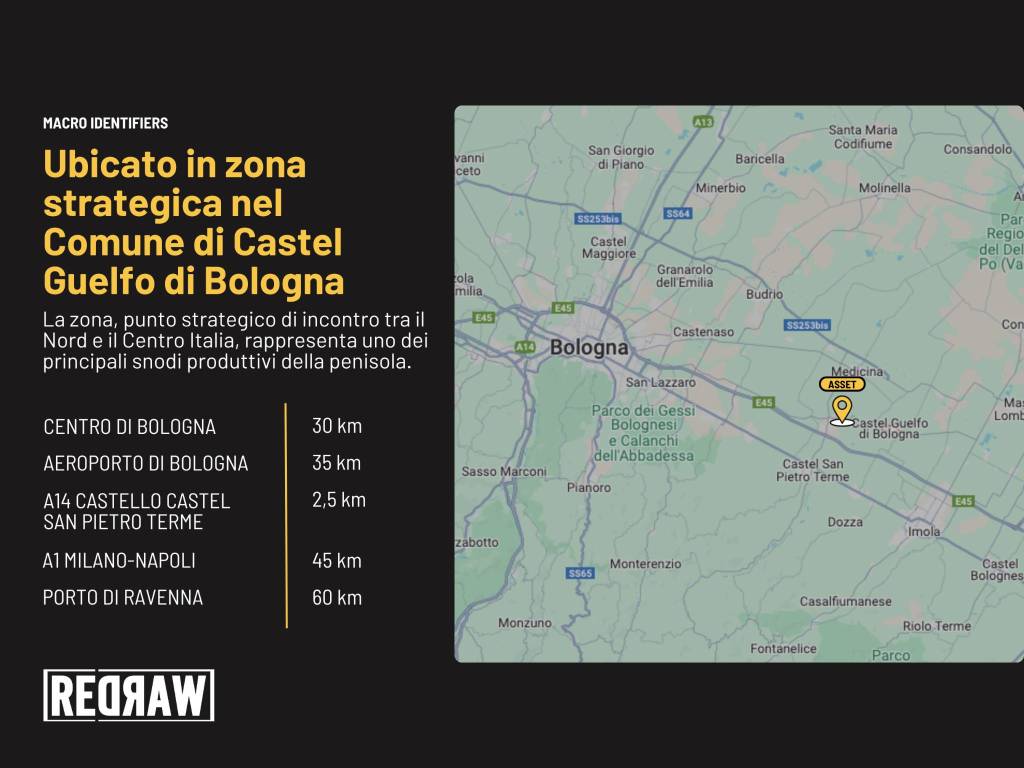 locale commerciale in affitto a Castel Guelfo di Bologna