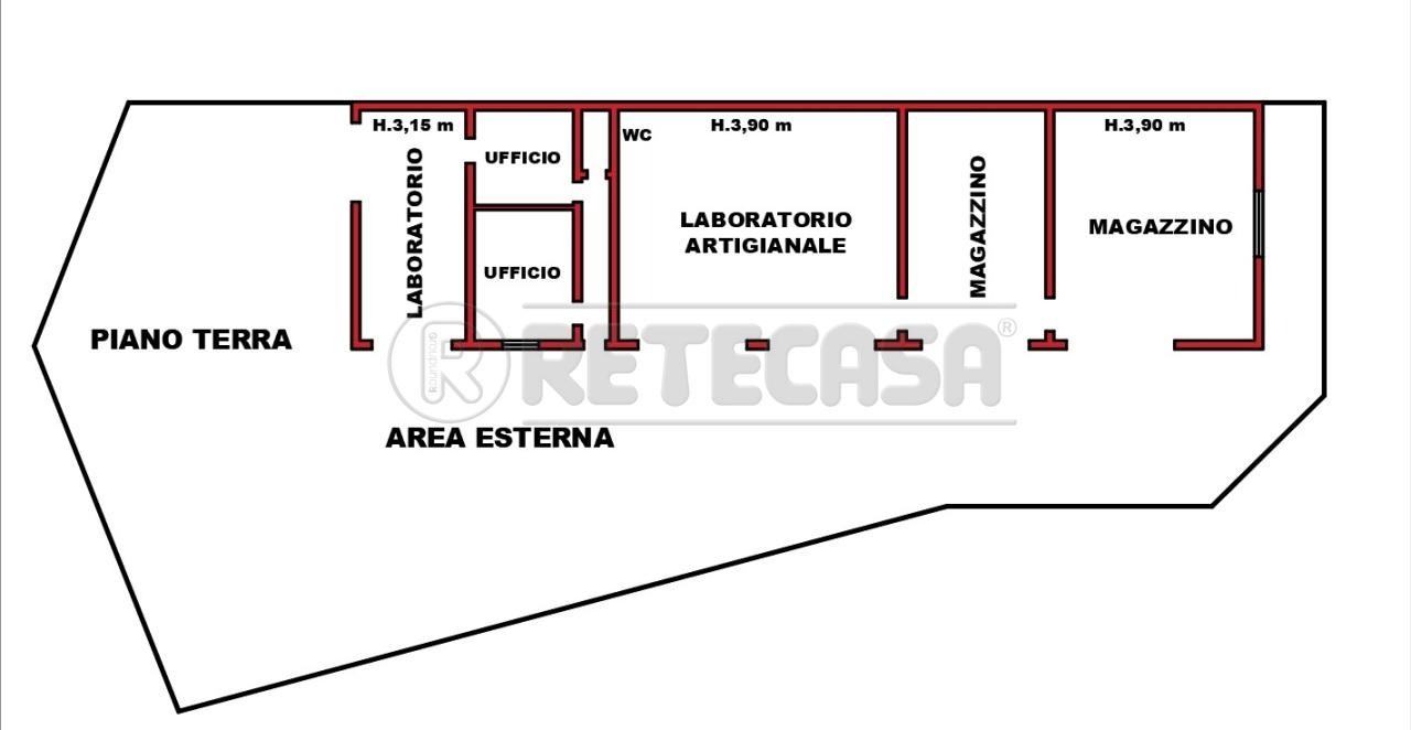 locale commerciale in affitto a Bondeno