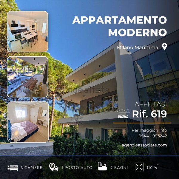 appartamento in affitto a Cervia in zona Milano Marittima