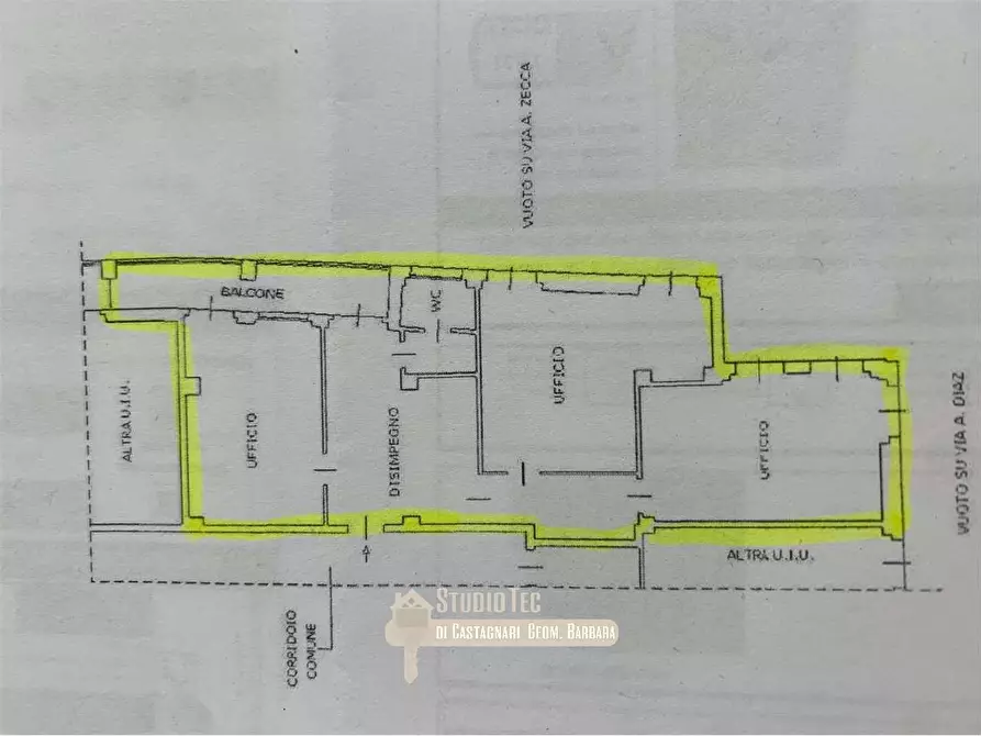 ufficio in affitto a Ravenna in zona Centro Storico