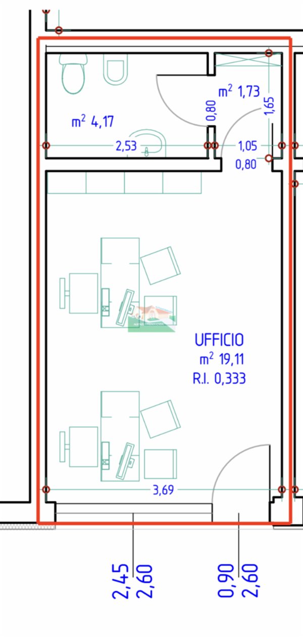 ufficio in affitto a Ravenna in zona San Zaccaria