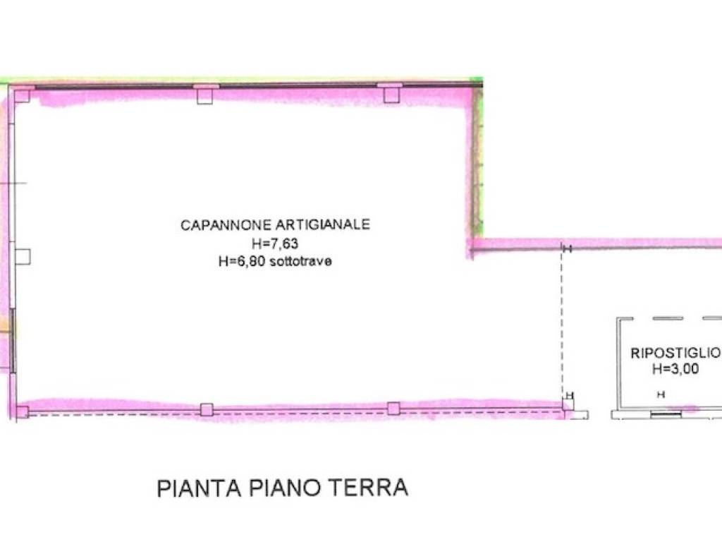 locale commerciale in affitto a Cesena in zona Oltresavio