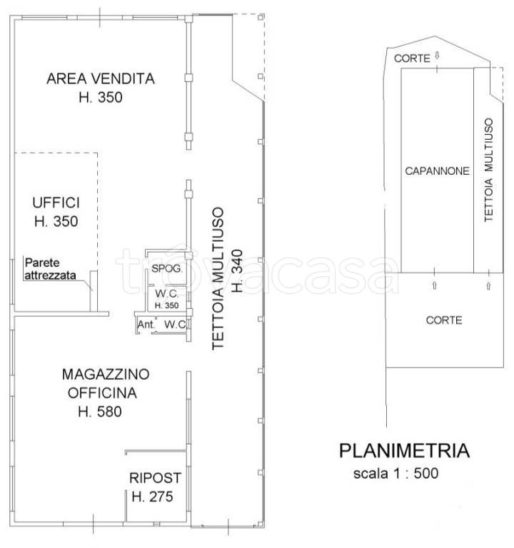 locale commerciale in affitto a Cesena in zona Sant'Egidio