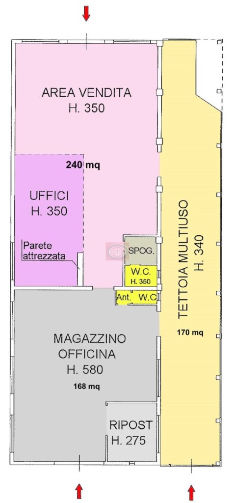 locale commerciale in affitto a Cesena in zona Centro Storico