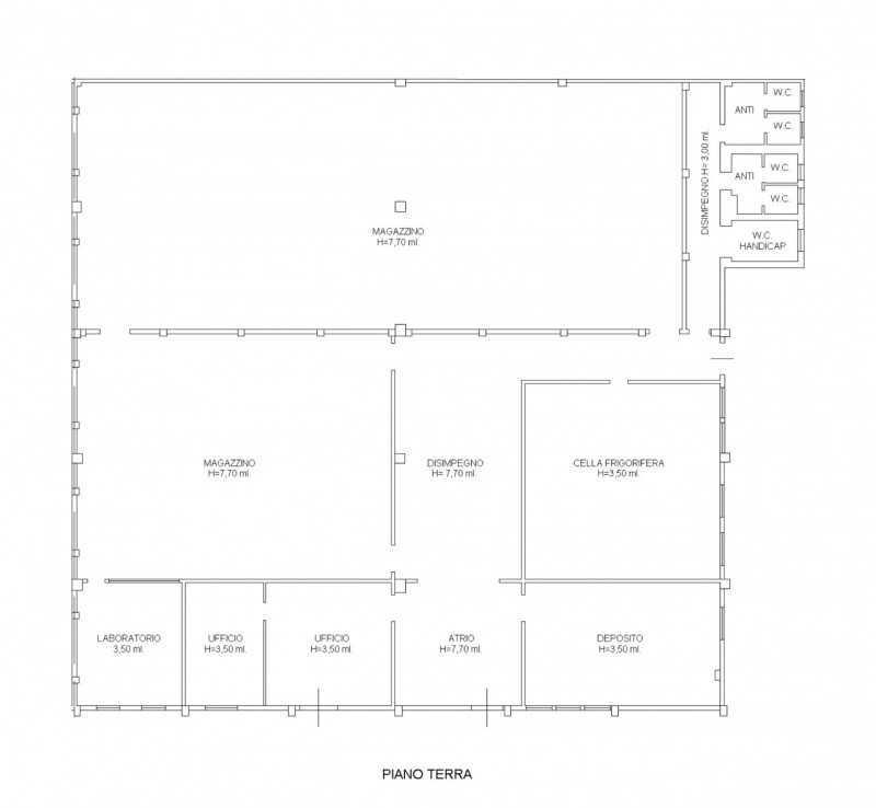 locale commerciale in affitto a Cesena in zona Sant'Egidio