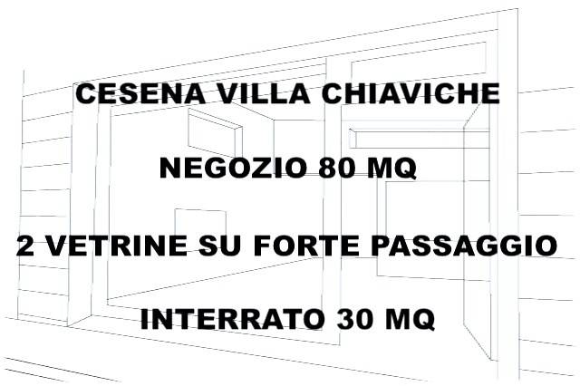 negozio in affitto a Cesena in zona Villa Chiaviche