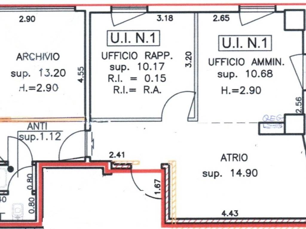 ufficio in affitto a Cesena in zona Villa Chiaviche