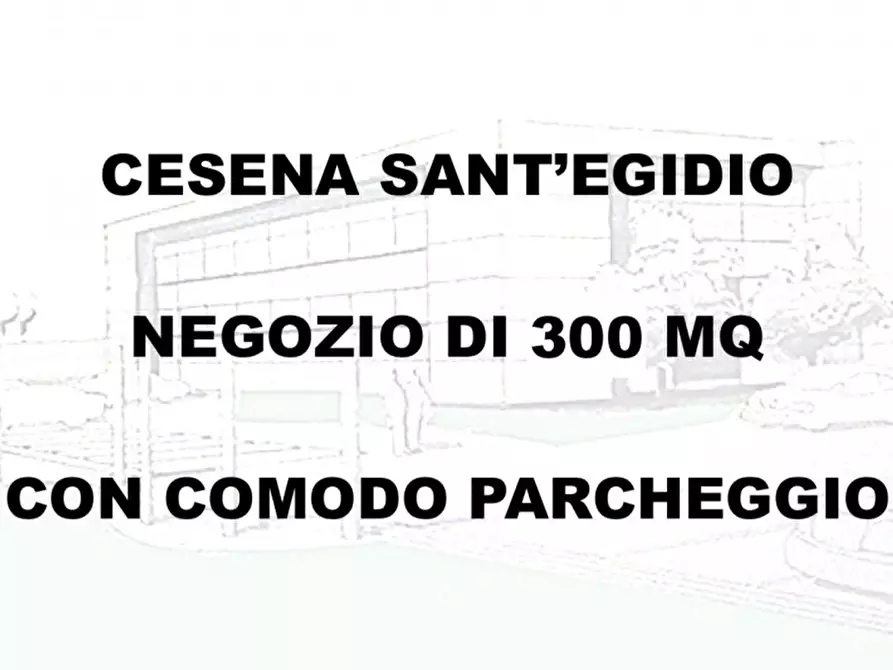 negozio in affitto a Cesena in zona Sant'Egidio