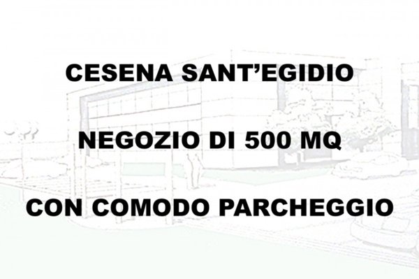 negozio in affitto a Cesena in zona Sant'Egidio