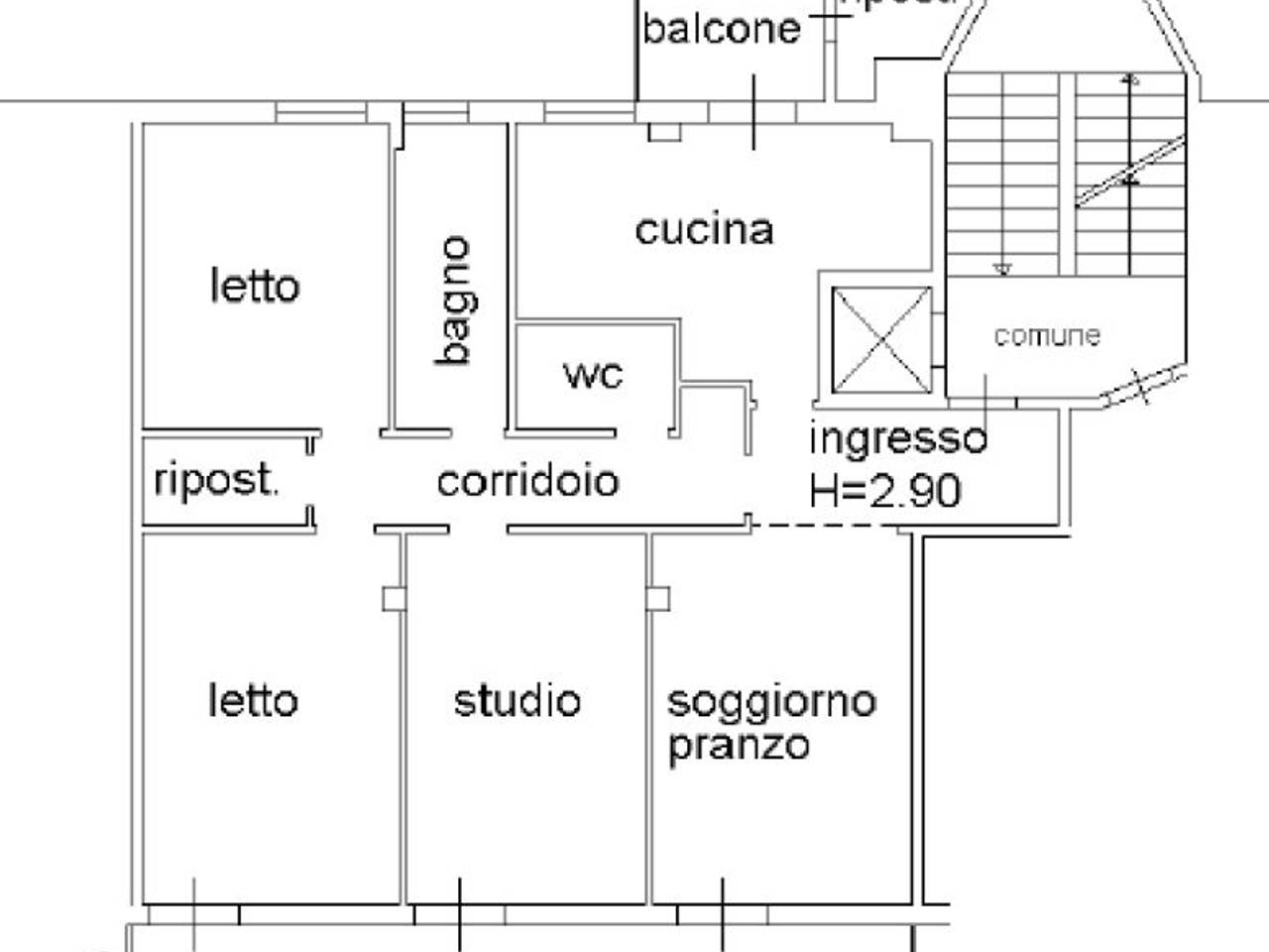 appartamento in affitto a Cesena in zona Centro Storico