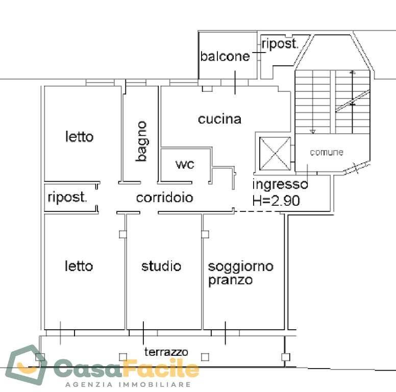 appartamento in affitto a Cesena in zona Centro Storico